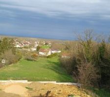 Photo prise depuis la terrasse de notre maison.