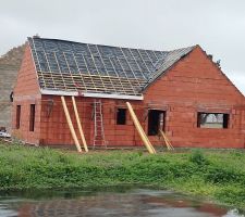Pose de l'écran sous toiture