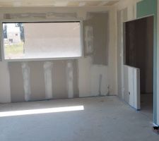 Réservation verriere + porte coulissante