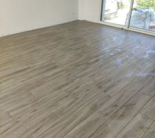 Carrelage salon et cuisine