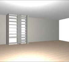 Simulation am&eacute;nagement placard dressing entr&eacute;e