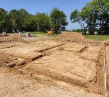 D&eacute;but fouilles