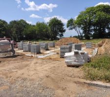 D&eacute;but fouilles