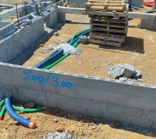 Parpaings + conduites