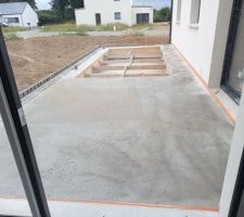 Terrasse coulée hier