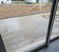 Terrasse coulée hier