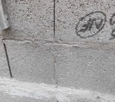 Fissure parpaing seul