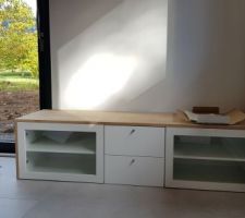 Création du meuble tv finie
