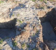 Fondation des poteaux du Pr&eacute;au