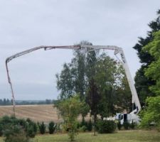 Coulage de la dalle de la maison