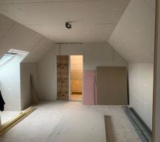Aménagement des combles 

2 chambres et petit espace hall
(Juillet 2023) 
Car agrandissement de la famille avec 4 nouveaux petits pieds