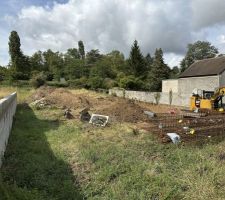 Début du terrassement