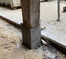 Réparation pied de la poutre (pourrie sur 20cm)