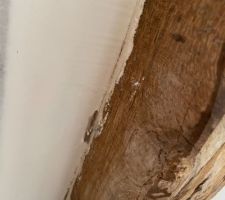 Détail jonction placo rampant / arbalétrier
