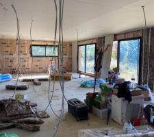 Le plafond de l'open plan