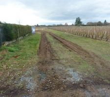 Tranchées accès au chantier
