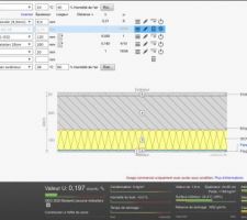 Simulation Ubakus sans pare-vapeur