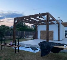 Pergola en cours