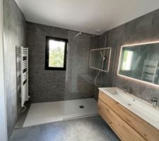 Pose paroi douche SDB
