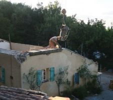 Arasement des pignons et d&eacute;but de la mise &agrave; niveau