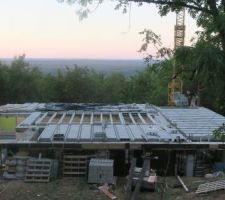 - pose des poutrelles et hourdis