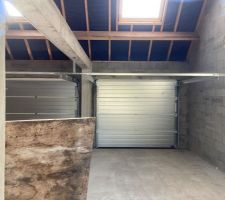 Glacis de la poutre du garage