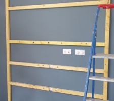 Tasseaux bois avec découpe pour laisser passer les cables