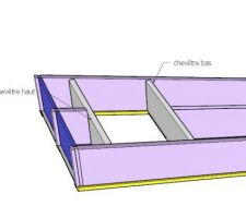 Dessin de l'emplacement des chevêtres.