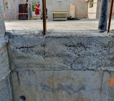 Vibration du béton de la dalle