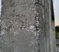 Mur béton problématique - polystyrène