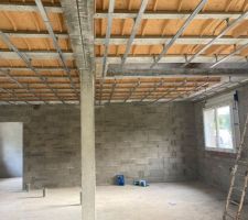 Rails au plafond et fenêtre vu de l intérieur