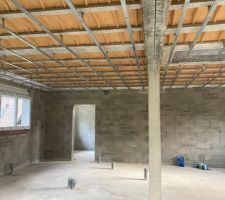 Rails au plafond et fenêtre vu de l intérieur