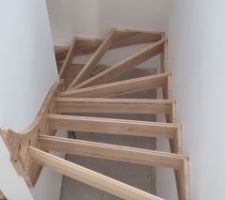 Escalier menuisé bois