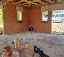 Pose des fen&ecirc;tres par mon super papa !!