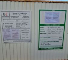 Affichage Permis de D&eacute;molir + division