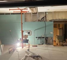 Placo cuisine  apr&egrave;s verification &eacute;lectricit&eacute; et &eacute;vacuation