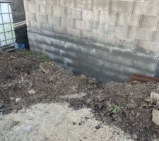 Enduit de soubassement sur vide sanitaire