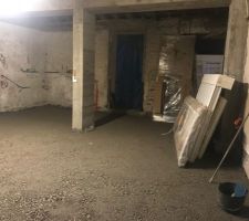 Remblais compact&eacute;, pour accueillir l?isolant