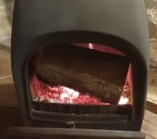 Grosse buche de chêne, a fait passé la maison de 8 a 25 pendant des heures
