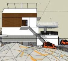 Extension garage et terrasse