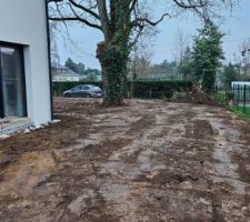 Terrassement effectué en même temps que els VRD