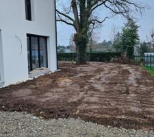 Terrassement effectué en même temps que els VRD