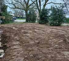 Terrassement effectué en même temps que els VRD