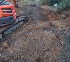 D&eacute;but du terrassement