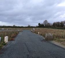 Affichage du panneau sur le terrain