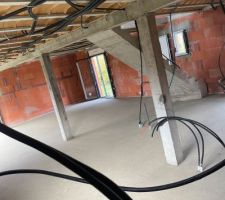 Chape lisse intérieur réalisée