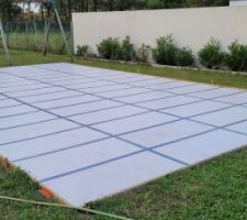 Socle pour la piscine tubulaire