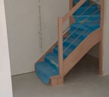 Cage d'escalier plaquée
