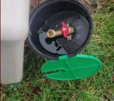 Installation du compteur d'eau et pose du robinet col de cygne.