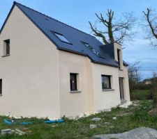 Enduis maison façade sud ouest